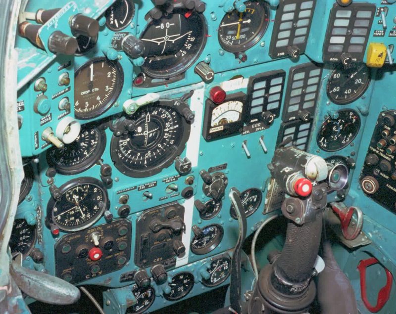 Mig-25 cockpit.